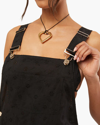 BASIC SHORT EYELET OVERALL