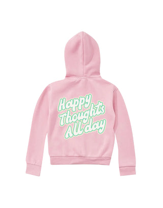 Kids Pink Happy Hoodie