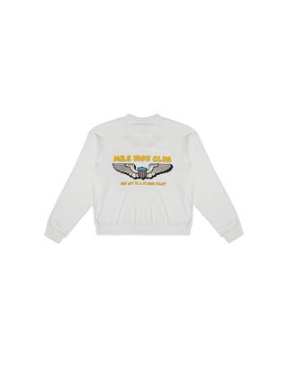 SPREAD YOUR WINGS TERRY CREWNECK