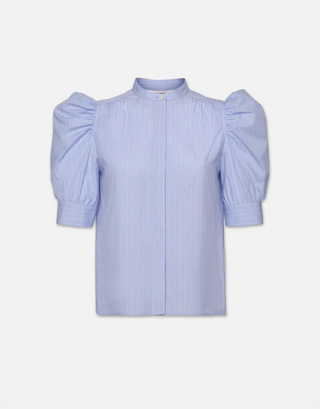 RUCHED PUFF SLEEVE SHIRT