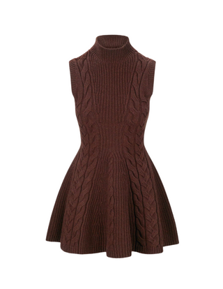 CHARADE DRESS DARK CHOCOLATE