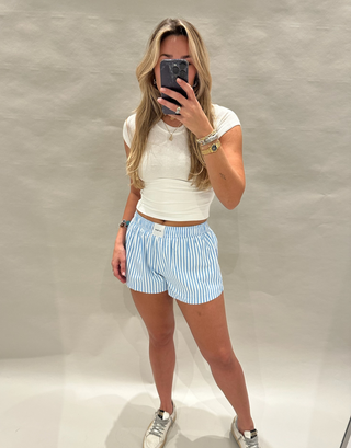 FIONA CROP RIBBED TOP