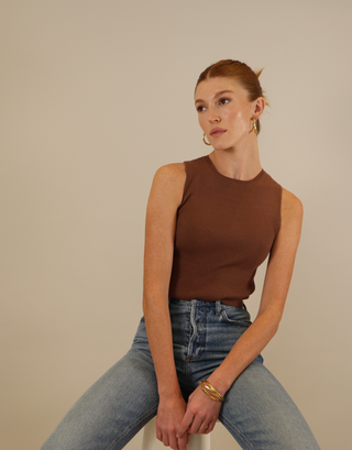 SHAY RIBBED TANK