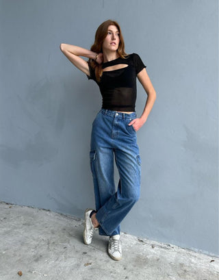 EMMA SHEER TOP