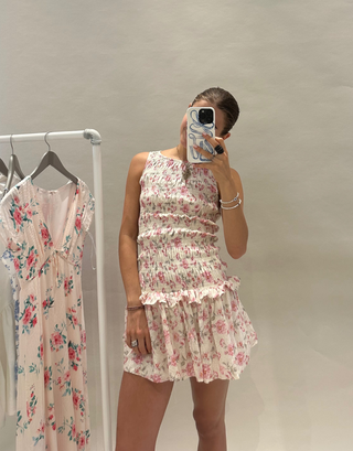 JULES MINI RUCHED DRESS