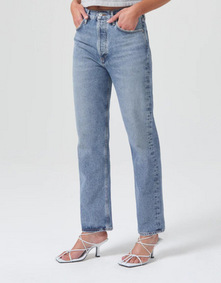 90'S PINCH WAIST HIGH RISE STRAIGHT