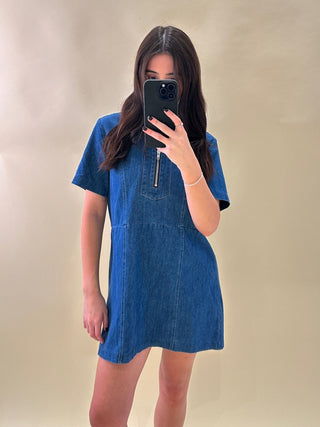 DENIM SHIRT DRESS