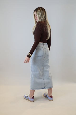 CAROLINA LONG SLEEVE CROP TOP