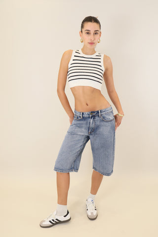 AMARA STRIPED CROP TOP