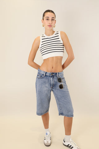 AMARA STRIPED CROP TOP