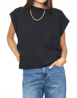 TRINA MUSCLE TEE - BLACK