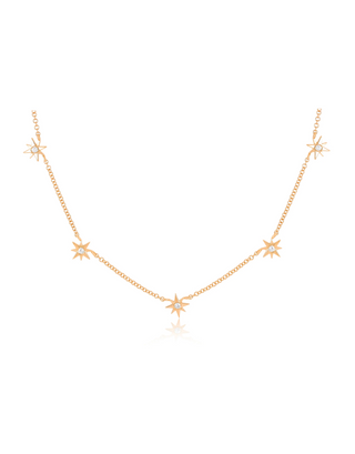 Diamond Multi Starburst Necklace