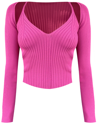 ESTEFANIA SHOULDER CUTOUT SWEATER