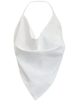 REIGN ASYMMETRICAL COWL NECK TOP